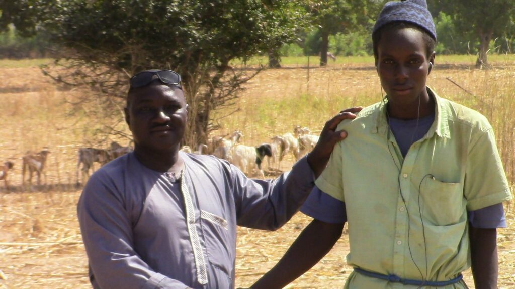 the success of goat farming has allowed for amadou to hire a herder